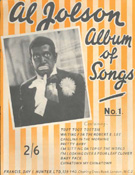 'Album of Songs', songbook, Al Jolson (1886-1950)