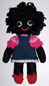 Funky Golly Dolly - Hand-made Knitted Golliwog/Golliwogg Doll