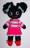 Funky Golly Dolly - Hand-made Knitted Golliwog/Golliwogg Doll