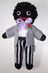 The Groom Golly Dolly - Hand-made Knitted Golliwog/Golliwogg Doll